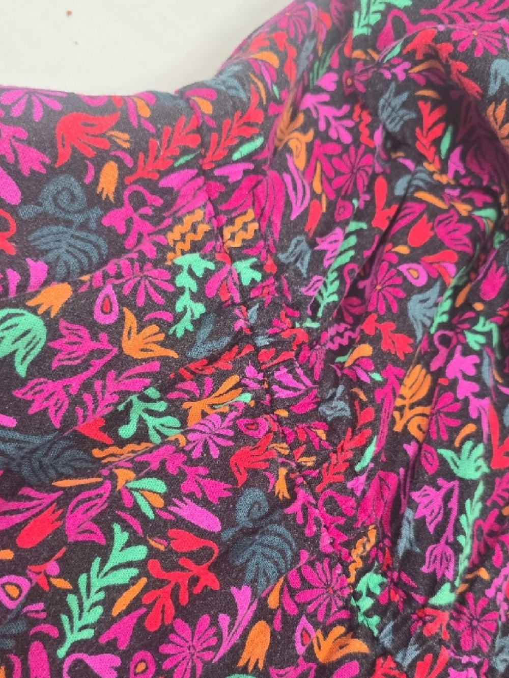 Ava & Viv Floral Multicolor Elastic-Waist Jumper Sz 1X - Picture 6 of 12